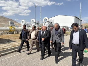 بازدید جانشین رئیس سازمان پدافند غیرعامل كشور و هیئت همراه از ایستگاه اندازه‌گیری گاز بازرگان و نوردوز